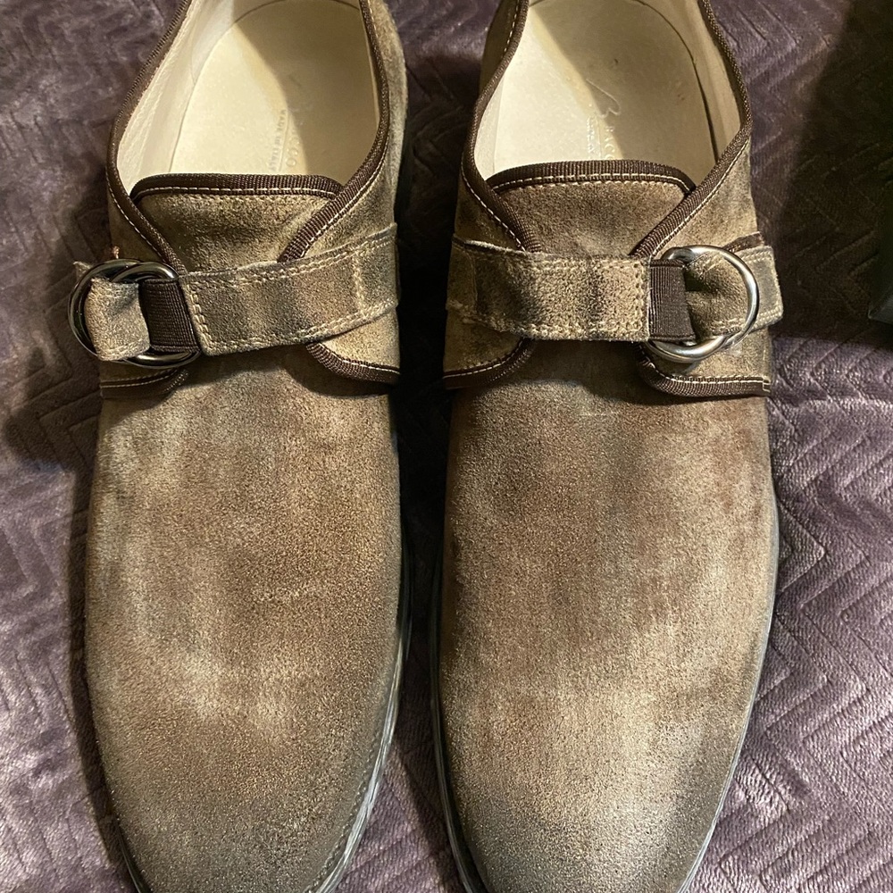 Bacco Bucci Olive Green Monk Strap
